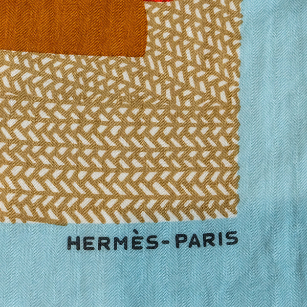 Hermes 140cm Mon Premier Galop Scarf Cashmere/ Silk Multicolour