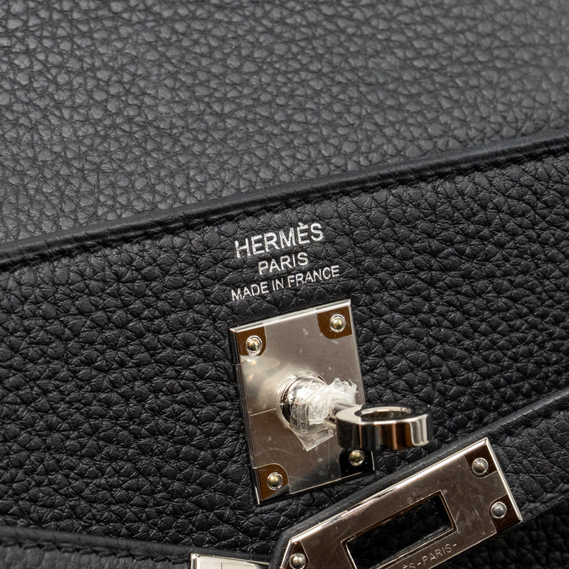 Hermes Kelly 25 Togo Black SHW stamp W