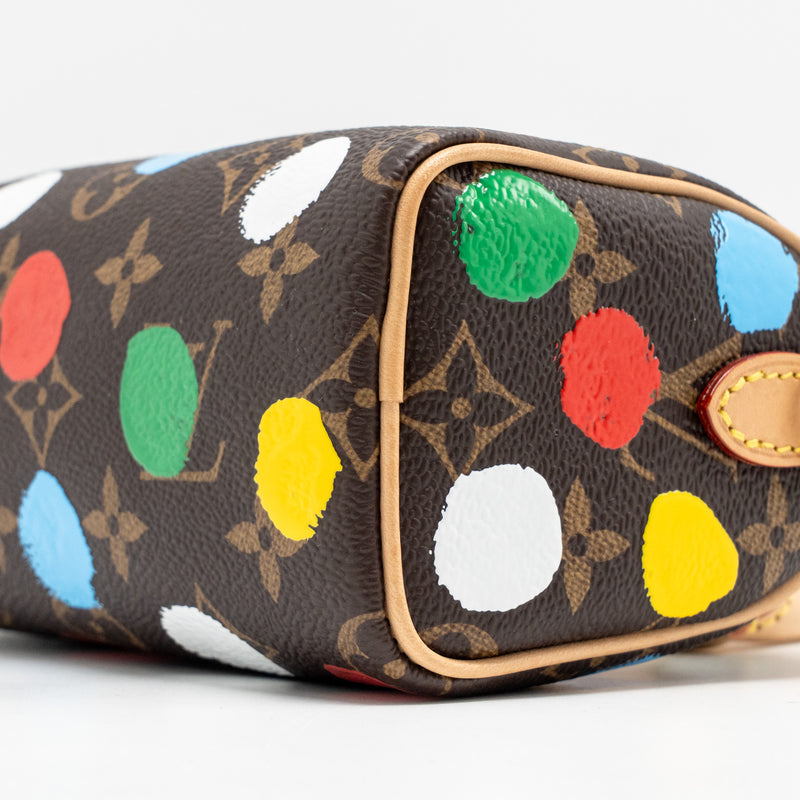 Louis Vuitton x Yayoi Kusama Nano Speedy Monogram Canvas GHW