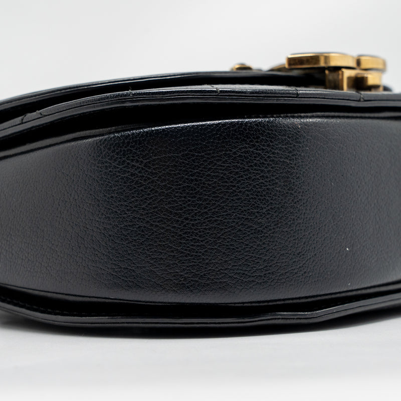 Chanel Small Coco Curve Flap Bag Shiny Goatskin/Calfskin Black GHW