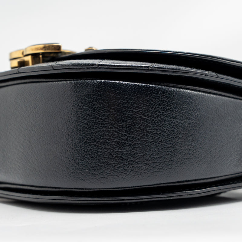 Chanel Small Coco Curve Flap Bag Shiny Goatskin/Calfskin Black GHW