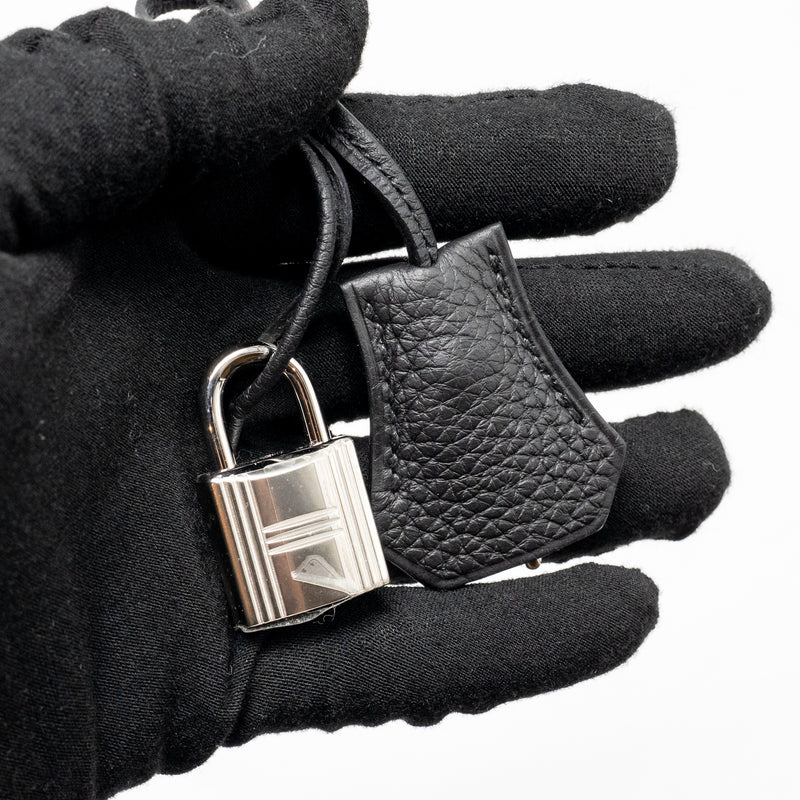 Hermes Kelly 25 Togo Black SHW stamp W
