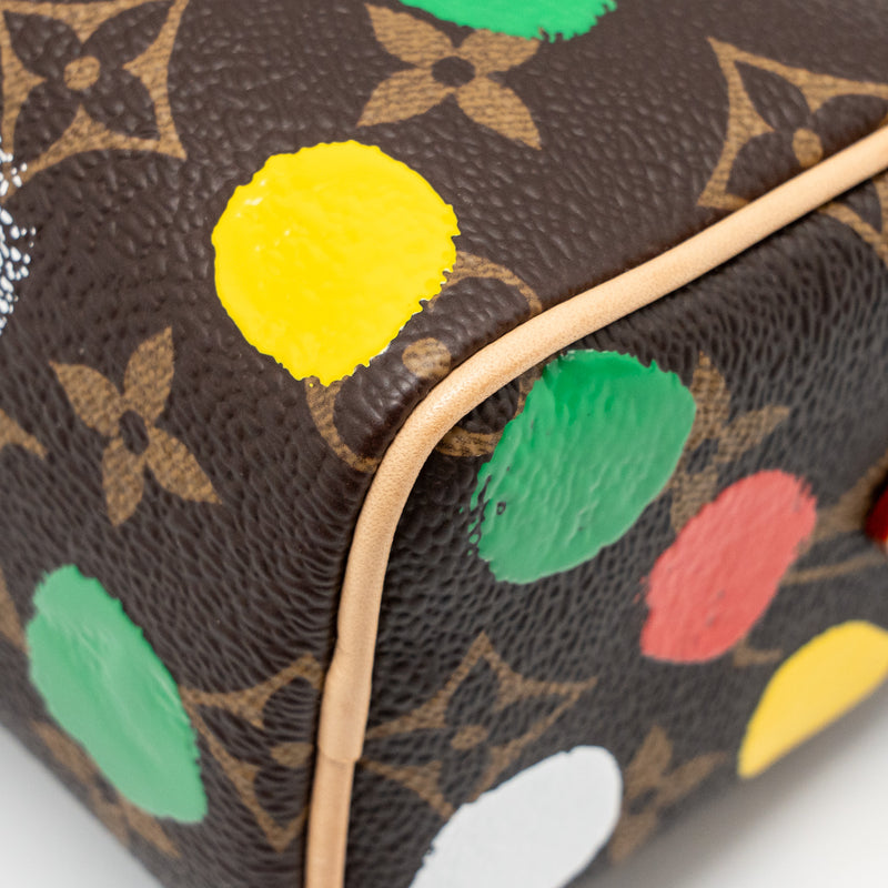 Louis Vuitton x Yayoi Kusama Nano Speedy Monogram Canvas GHW