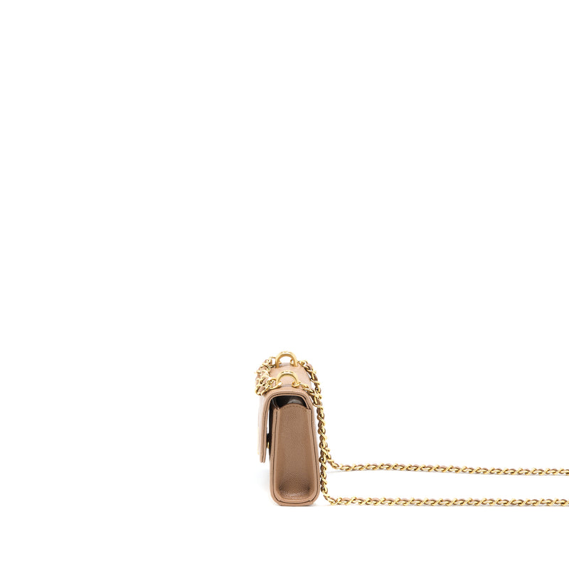 Chanel Mini Flap Bag Caviar Beige GHW (Microchip)