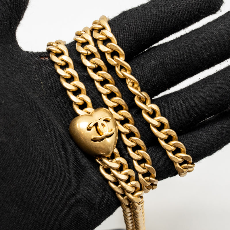 Chanel Coco Love Mini Flap Bag Adjustable Chain Caviar Black GHW (Microchip)