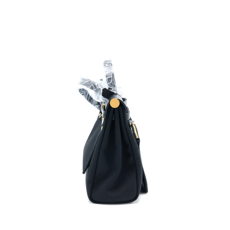Hermes Herbag Zip 31 Bag Canvas/Hunter Black GHW Stamp U