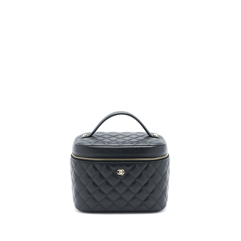 Chanel Top Handle Vanity Case Caviar Black LGHW