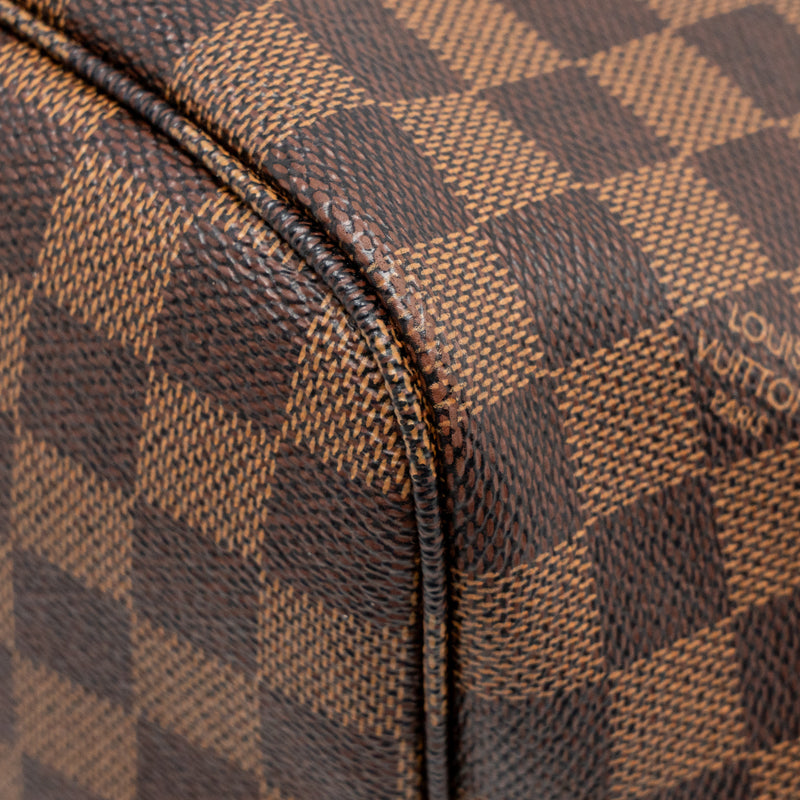 LOUIS VUITTON Neverfull MM Damier Ebene Canvas GHW
