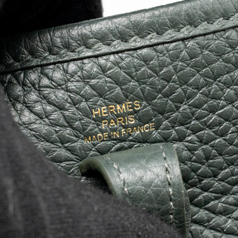 Hermes Mini Evelyne clemence Vert Mangrove GHW stamp K