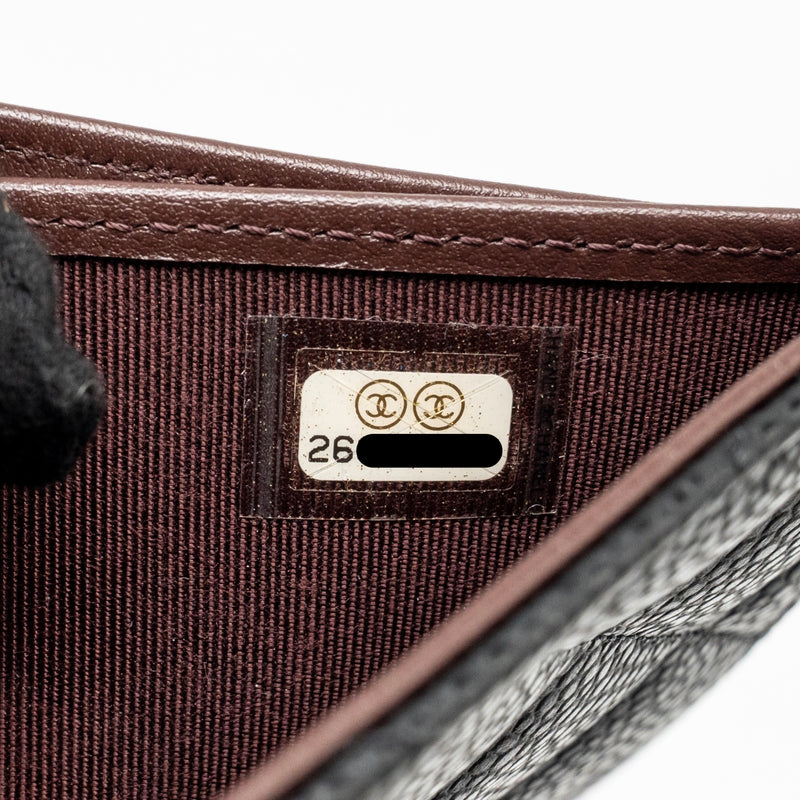 Chanel Small Classic Flap Wallet Caviar Black SHW