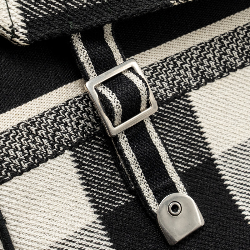 Dior Diorcamp Messenger Bag Canvas Black/White SHW