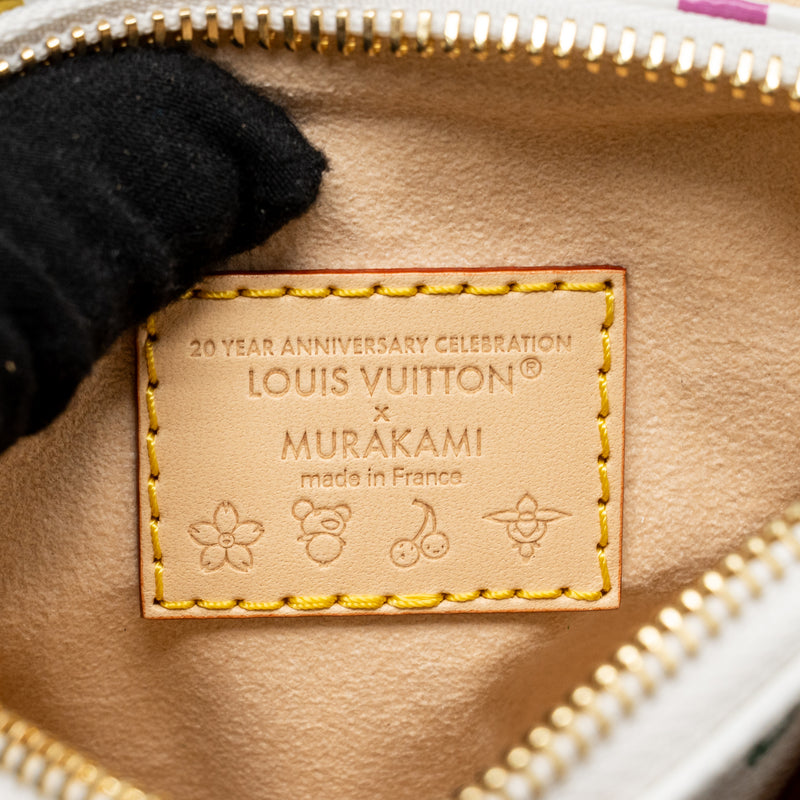 Louis Vuitton Takashi Murakami Nano Speedy Multicoloured Monogram Canvas White GHW