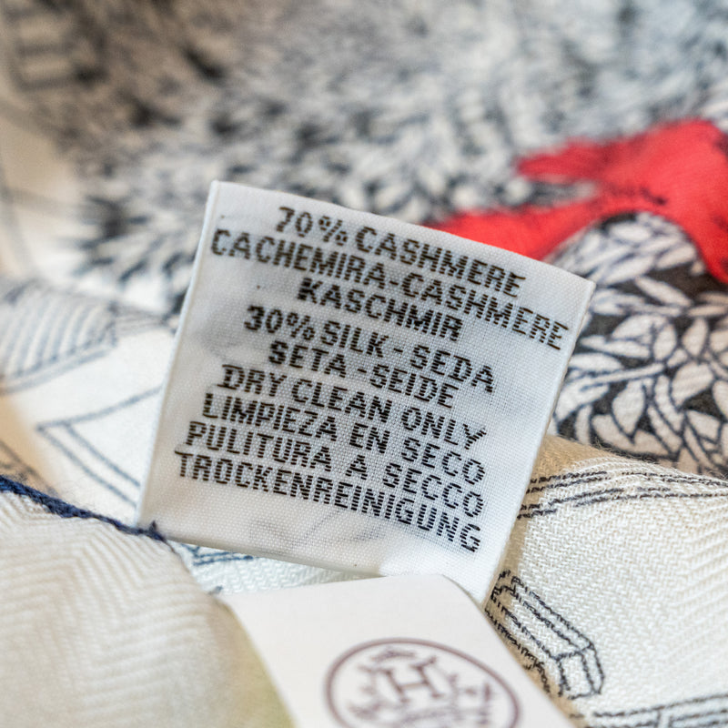 Hermes 140cm Retour A La Nature Scarf Cashmere/ Silk Multicolour