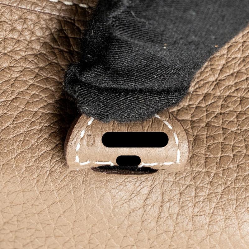 Hermes Mini Evelyne clemence etoupe SHW stamp D