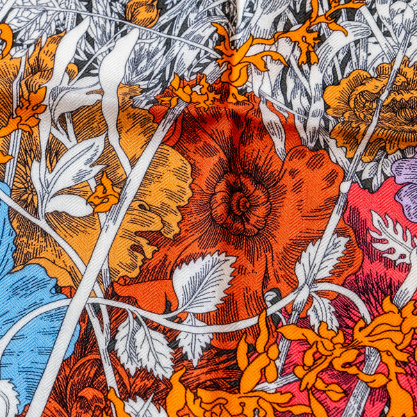 Hermes 140cm Retour A La Nature Scarf Cashmere/ Silk Multicolour