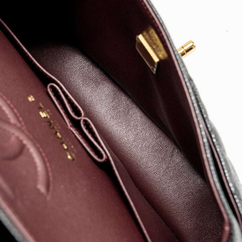 Chanel Small Classic Double Flap Bag Caviar Black GHW (Microchip)