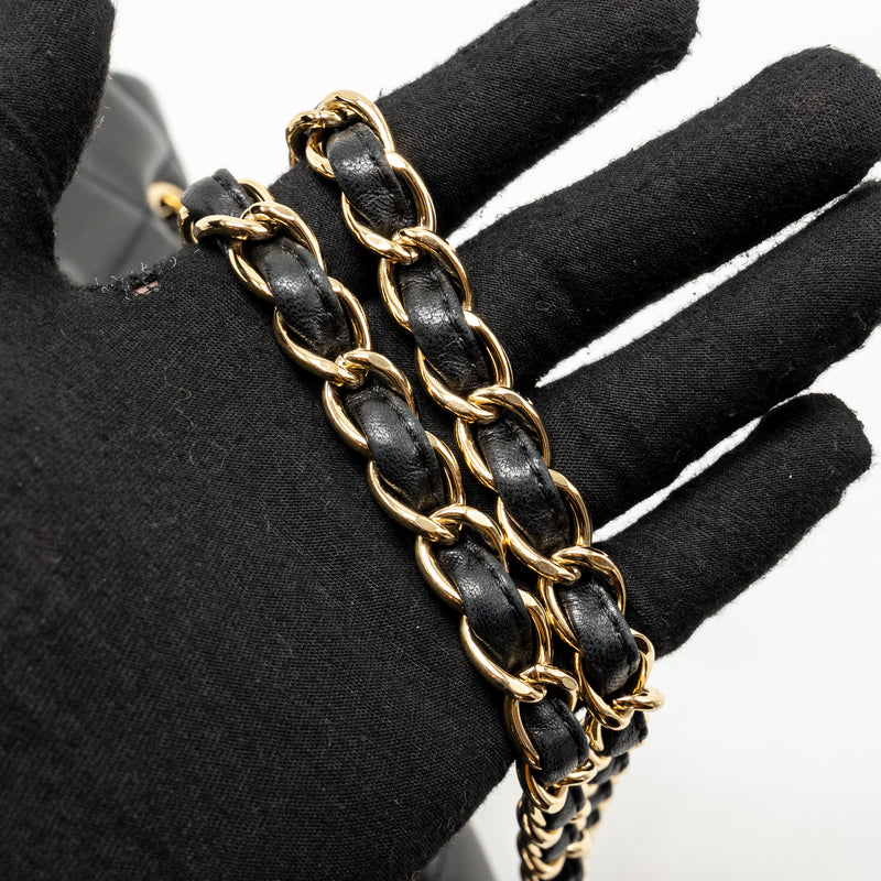 Chanel Maxi Single Flap Bag Lambskin Black GHW