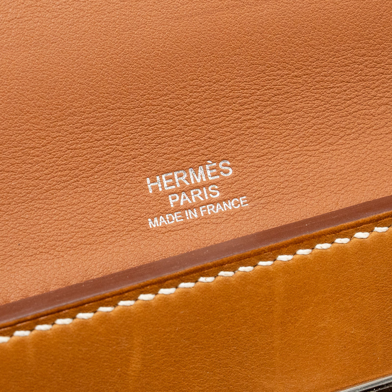 Hermes 24/24 2424 - 29 bag barenia faubourg fauve SHW stamp D