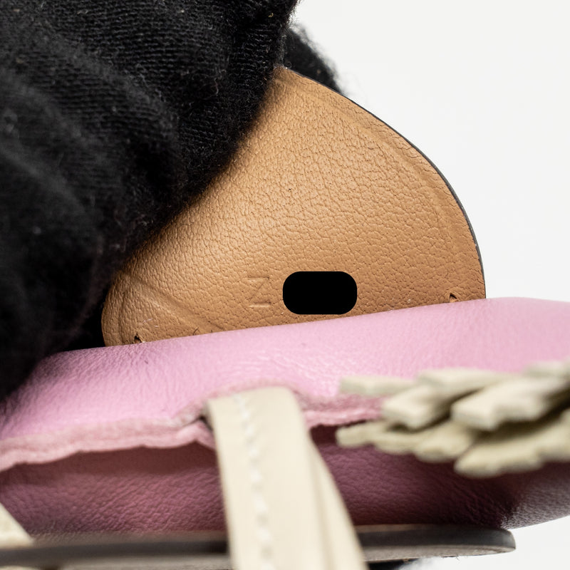 Hermes Rodeo Pegase PM Bag Charm Mauve Sylvestre/Craie/Chai Stamp Z