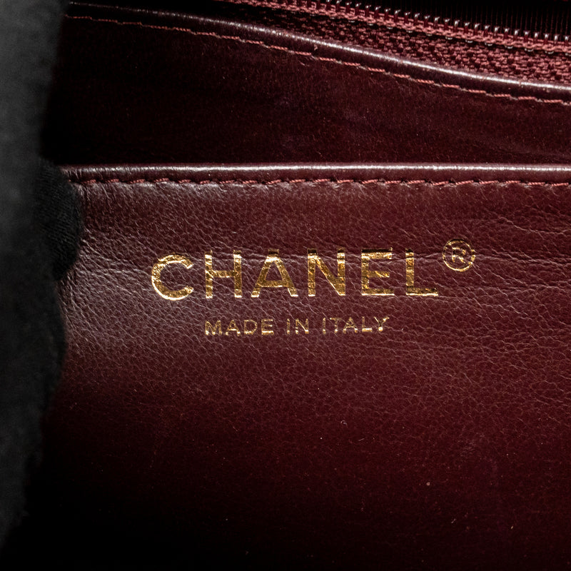 Chanel Maxi Single Flap Bag Lambskin Black GHW