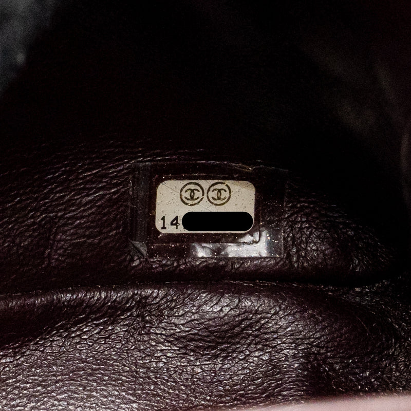 Chanel Maxi Single Flap Bag Lambskin Black GHW