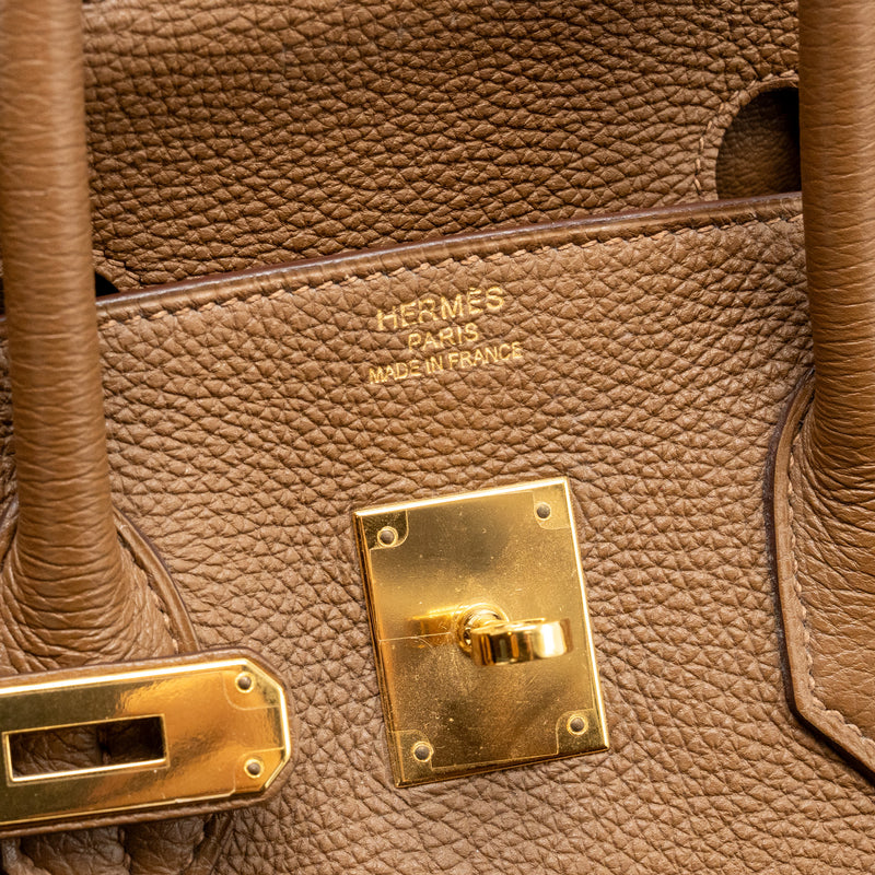 Hermes Birkin 35 Togo Alezan GHW stamp square M