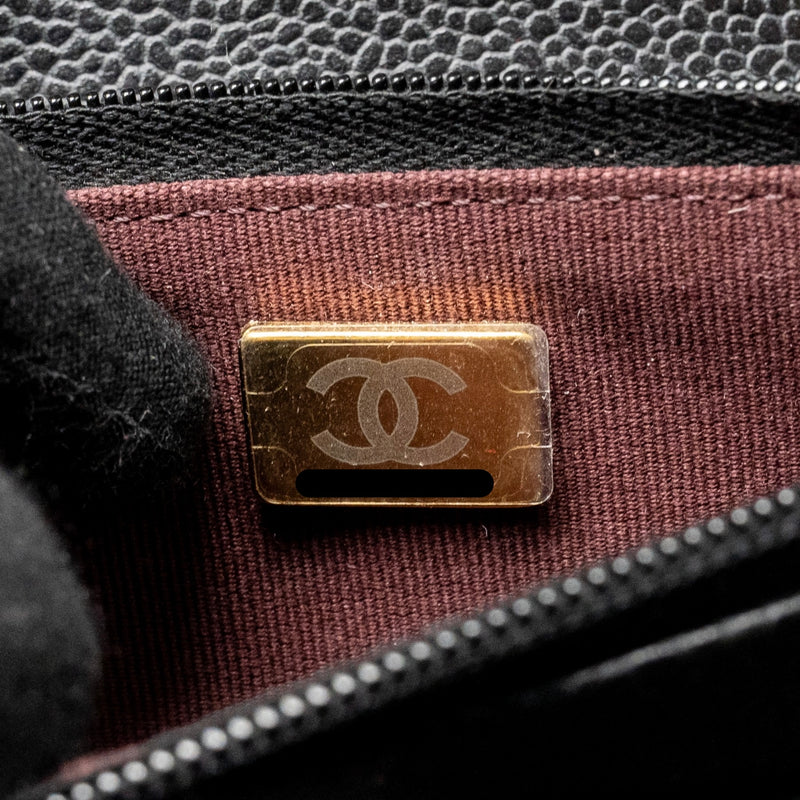 Chanel Classic Wallet On Chain Caviar Black GHW (microchip)