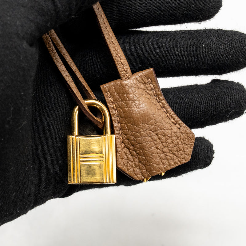 Hermes Birkin 35 Togo Alezan GHW stamp square M