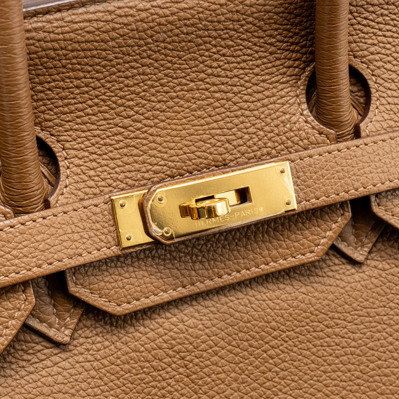 Hermes Birkin 35 Togo Alezan GHW stamp square M