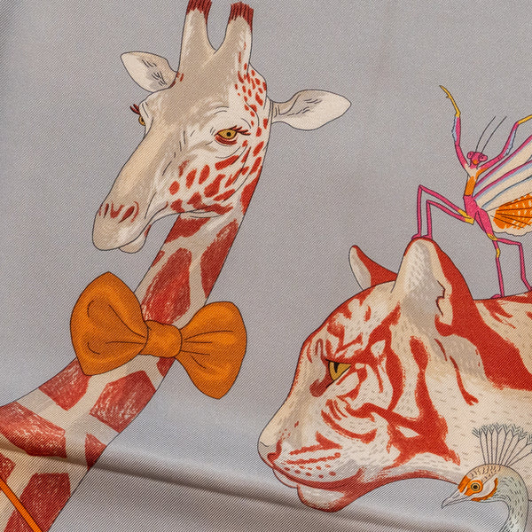 Hermes 90cm Hermes story silk scarf multicolour