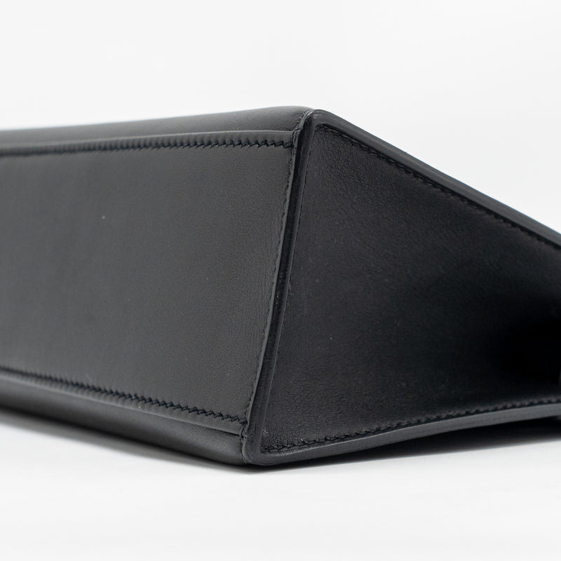 Hermes Kelly Pochette Swift Black GHW Stamp Y
