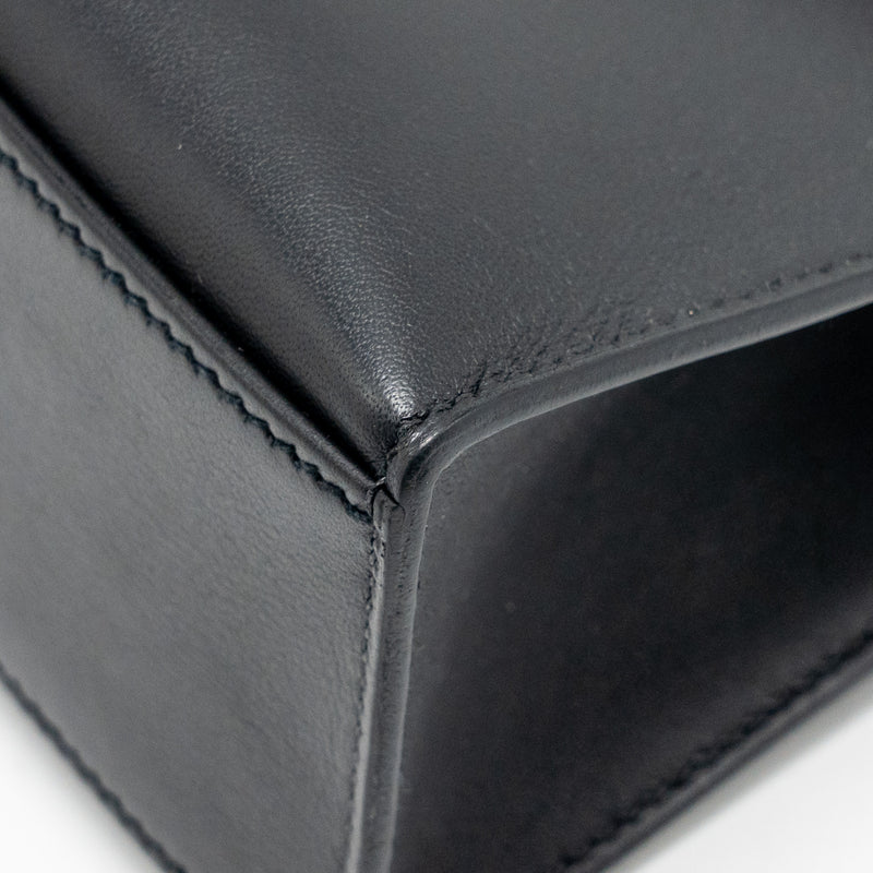 Hermes Kelly Pochette Swift Black GHW Stamp Y