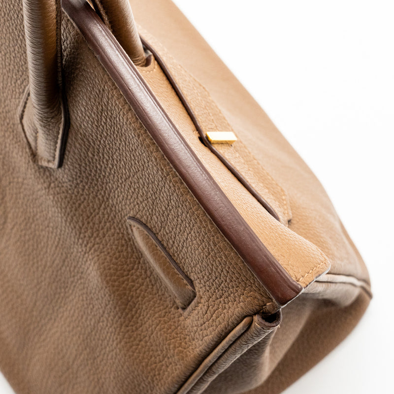 Hermes Birkin 35 Togo Alezan GHW stamp square M