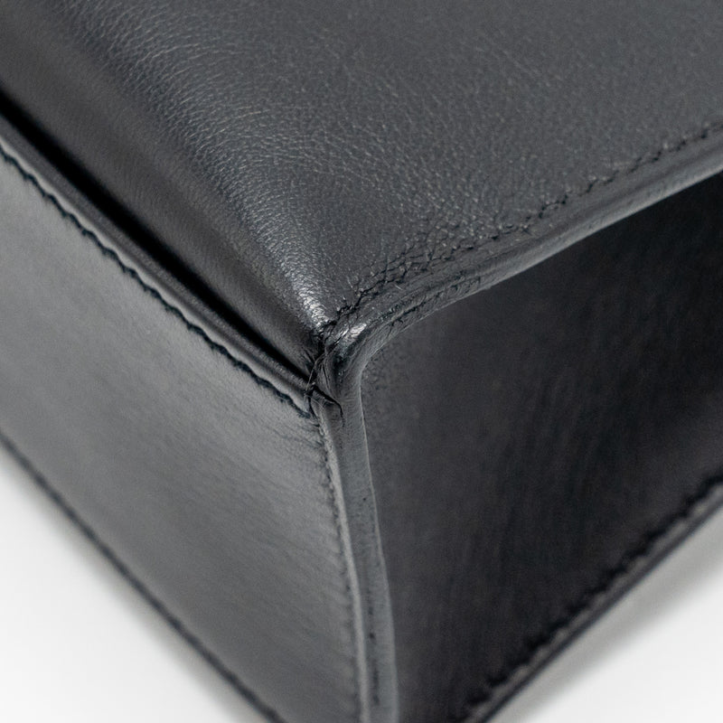 Hermes Kelly Pochette Swift Black GHW Stamp Y