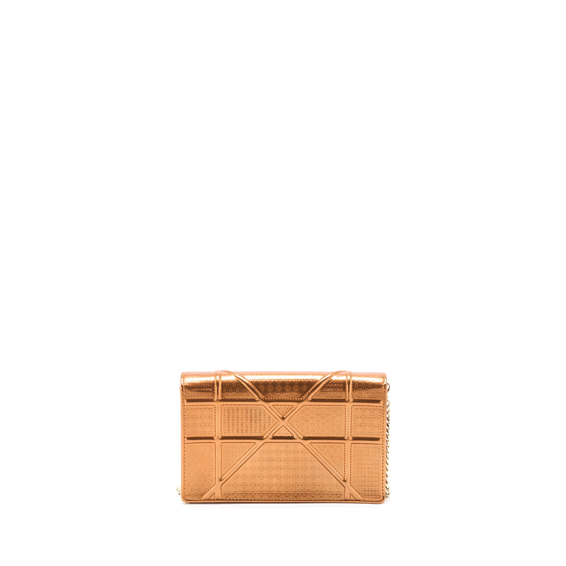 Dior Diorama Wallet on Chain Patent Metallic LGHW