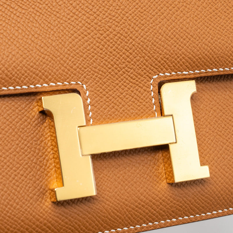 Hermes Mini Constance Epsom Gold GHW Stamp B (New Version)
