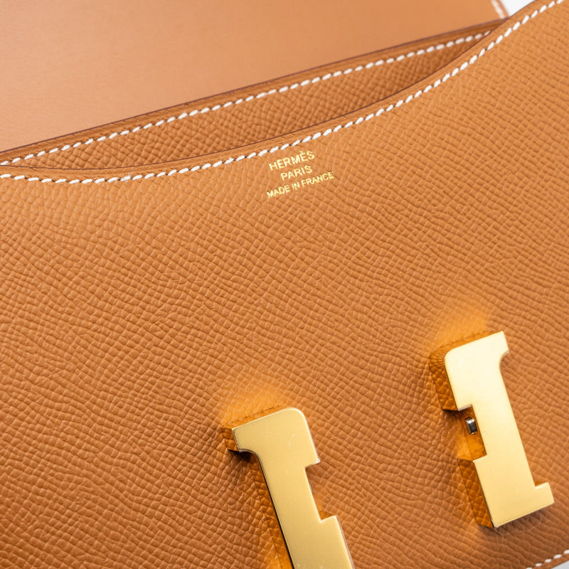 Hermes Mini Constance Epsom Gold GHW Stamp B (New Version)