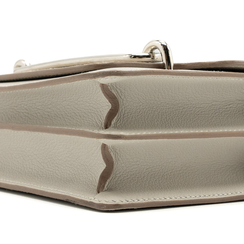 Hermes mini roulis evercolor gris perle SHW stamp D