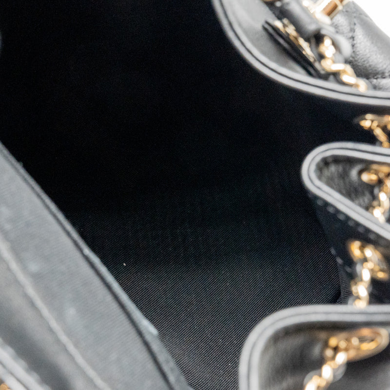 Chanel Mini Duma Backpack calfskin black LGHW (microchip)