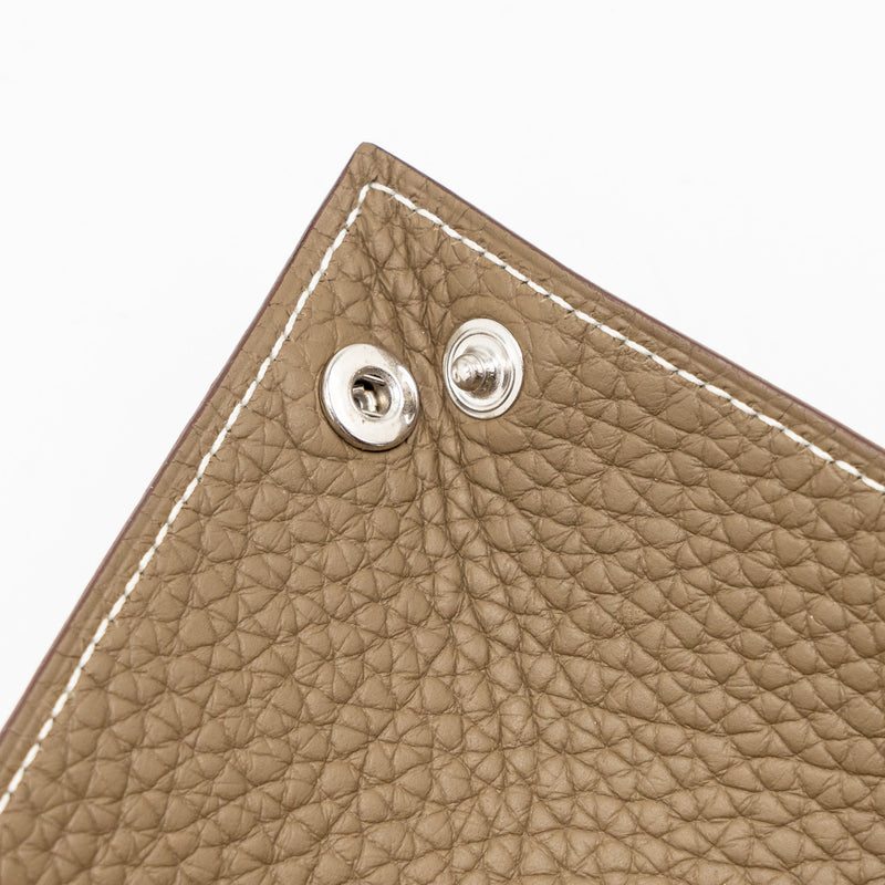 Hermes H Evelyne Mini Change Tray Clemence Etoupe SHW