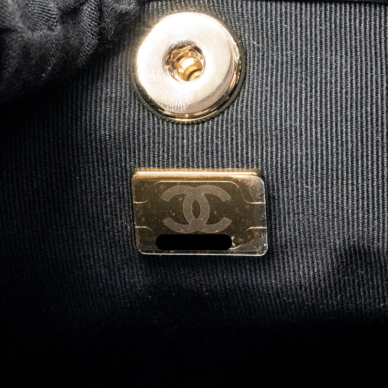 Chanel Mini Duma Backpack calfskin black LGHW (microchip)
