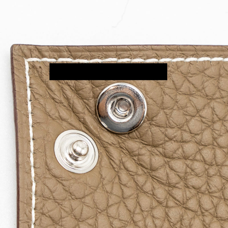 Hermes H Evelyne Mini Change Tray Clemence Etoupe SHW