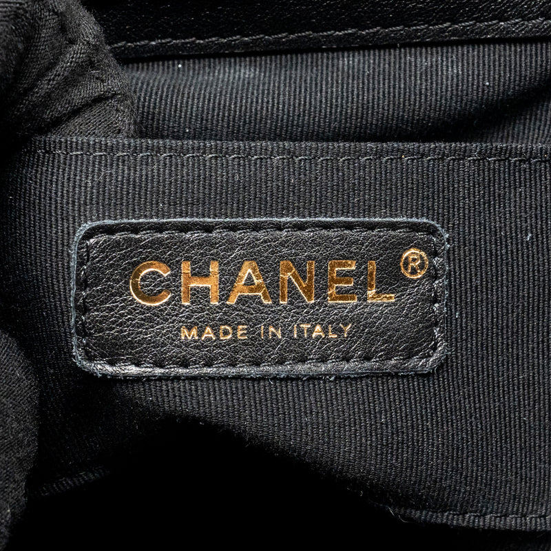 Chanel Mini Duma Backpack calfskin black LGHW (microchip)