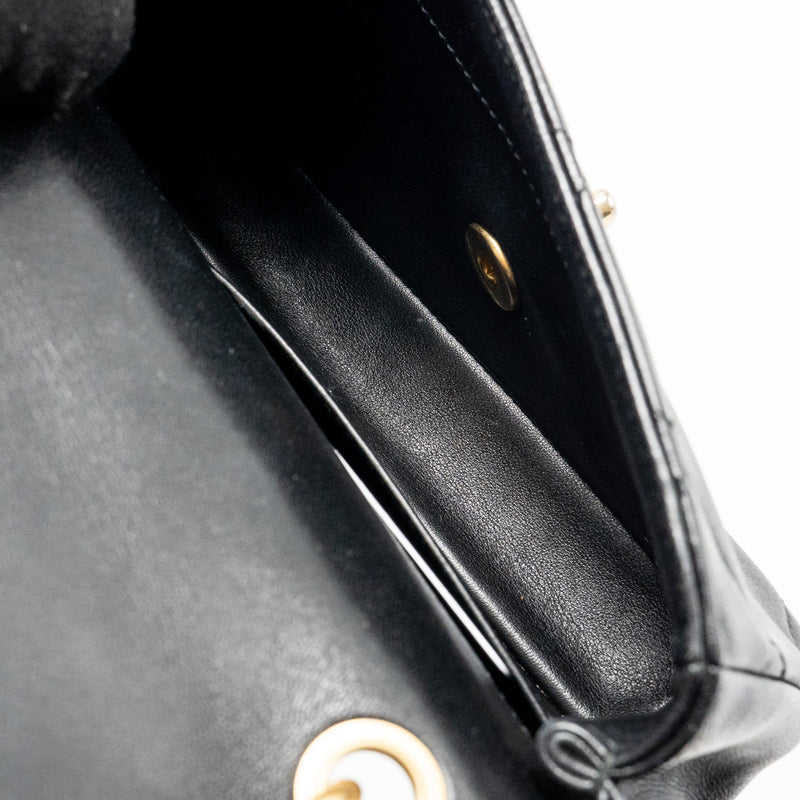Chanel Small Chain Is More Flap Bag Lambskin Black GHW
