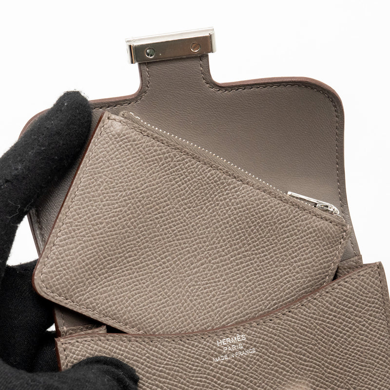 Hermes Constance Slim Epsom Gris Etain SHW Stamp K
