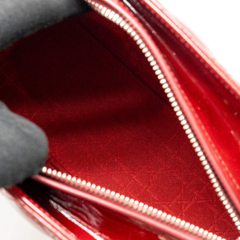 Dior Medium Lady Dior Patent Red SHW