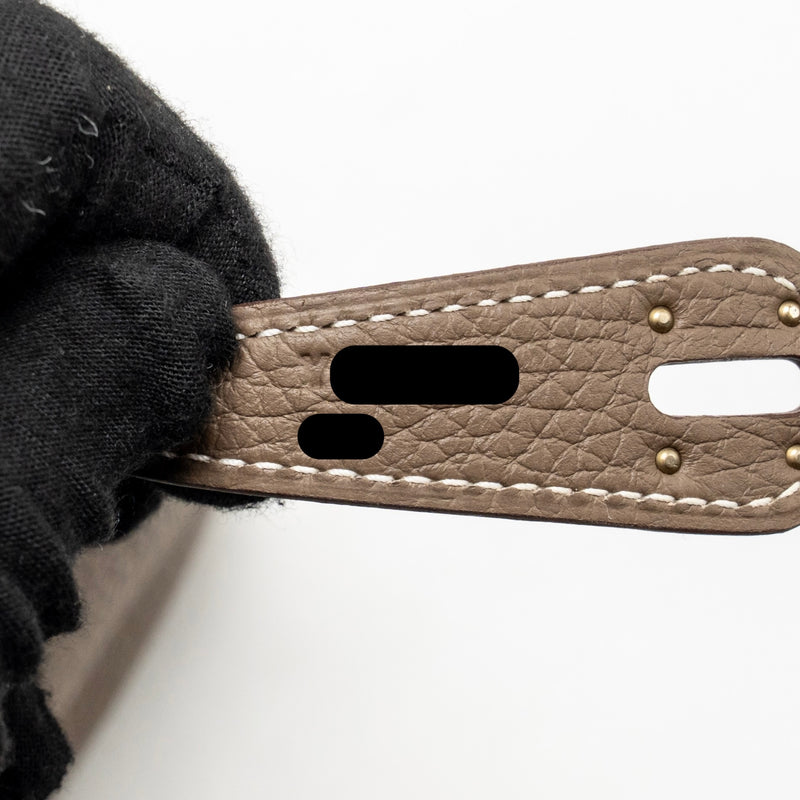 Hermes Lindy 26 clemence etoupe SHW stamp Y