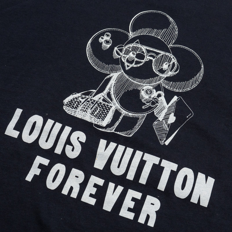 Louis Vuitton Size M Vivienne Forever T-Shirt Cotton Black