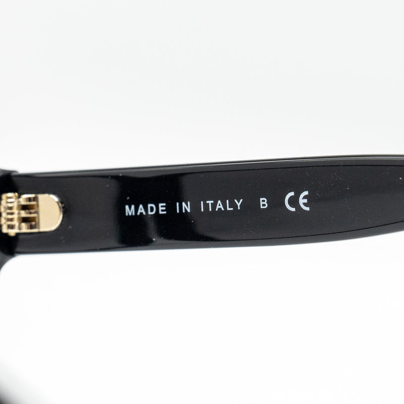 Chanel Square Glasses Frame With Chanel Letter Black
