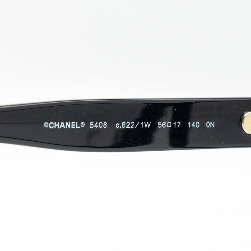 Chanel Square Glasses Frame With Chanel Letter Black
